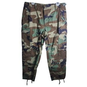 Propper International BDU Woodland Camo Combat Trousers Medium Short Cargo Pants